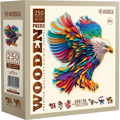 Wooden City Дървен пъзел Wooden City, 250 части - Орел (HE 0165-L)