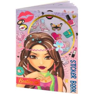 Grafix Книжка със стикери Grafix - А5, 8 листа, лилава (6606210039) - baby