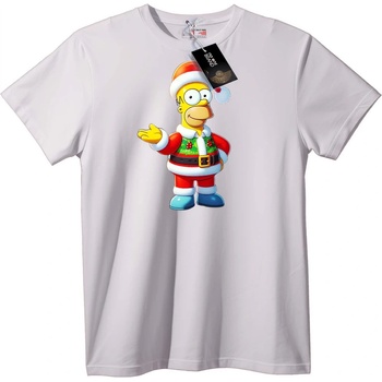 NOONEBRAND Тениска Homer Simpson Дядо Коледа - 2XL, Black