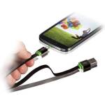 Mobee Кабел изработен от рециклирани материали за устройства с microUSB (100 см) - Mobee Smart Cable (черен) (PO3240)