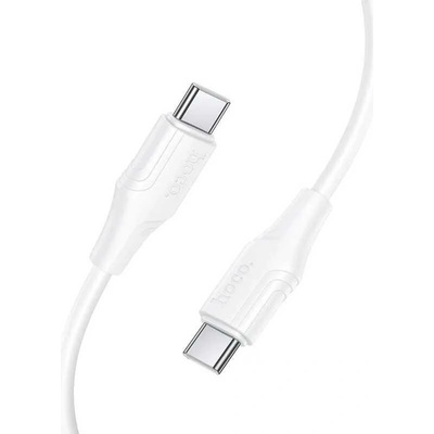 Hoco X124 Silikonový USB C na USB C 3A 60W 1m bílý