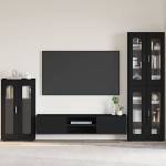 vidaXL Служебен шкаф FLORIN 55, 5 x 29 x 100 см Черно (880252)