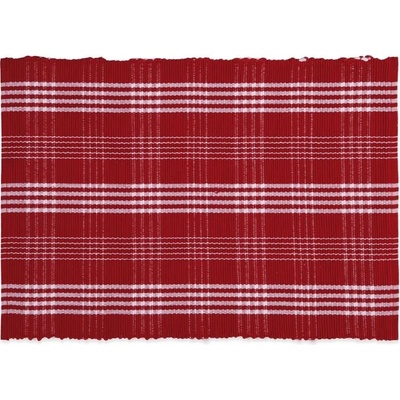 SCANquilt prostírání Rib kostky červená 30x45cm