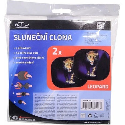 Compass Clona slnečná na bočné okno LEOPARD 2ks