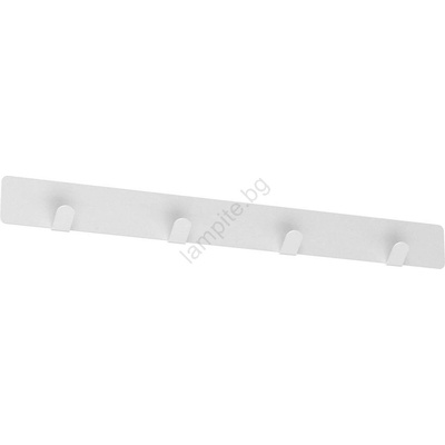 Luminex Стенна закачалка за кърпи 40 см бяла (lu9903)