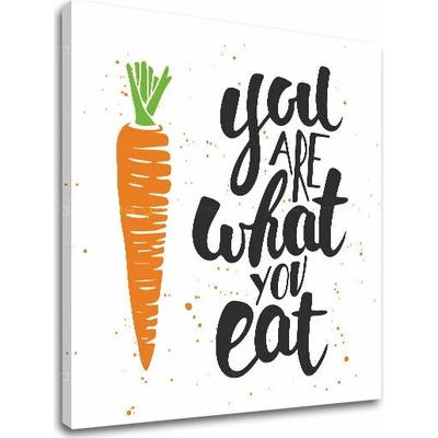 Obraz na stenu s textom You are what you eat - 30x30 cm
