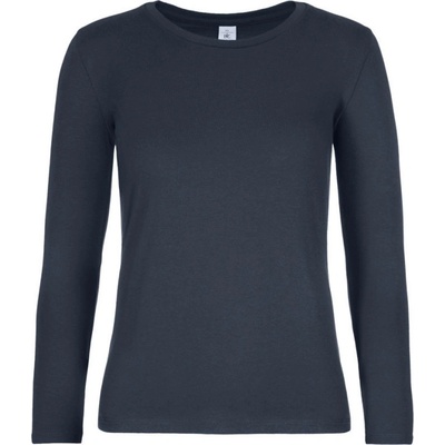 B&C Tričko E190 LSL dlouhý rukáv dámské COT 01008T00300 Navy