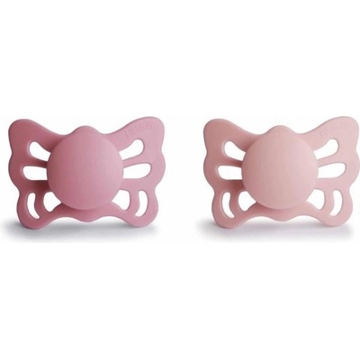 Frigg Butterfly anatomické silikon cumlíky Cedar/Baby Pink 1×2 ks