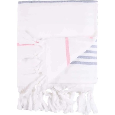 SEA RANCH Хавлиена кърпа Sea ranch Long Beach towel - White (White / Federal Blue)