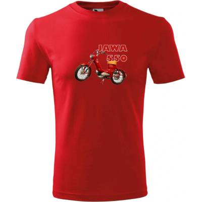 Tričko Jawa 550 červená