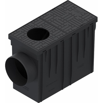 Vodaland Easy Lapač střešních splavenin 315 x 140 x 220 mm černý