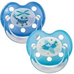 Baby-Nova Силиконови залъгалки Baby Nova - Самолети, размер 2, 2 броя (28240) - ozone