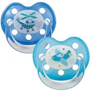 Baby-Nova Силиконови залъгалки Baby Nova - Самолети, размер 2, 2 броя (28240) - ozone