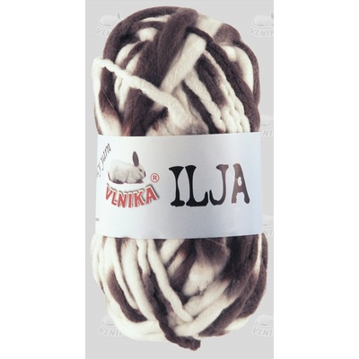 VLNIKA Příze Ilja 100g Barva: 3 smetanová-hnědá