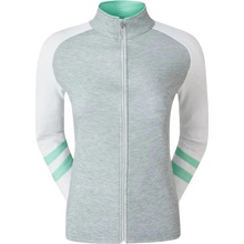 D Footjoy Full-Zip Raglan Colour Block Midlayer šedá