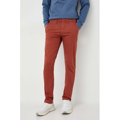 Pepe Jeans Панталон Pepe Jeans James в червено с кройка по тялото (PM211490YE8.867)