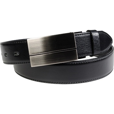 Penny Belts pánský kožený opasek Leonardo černý