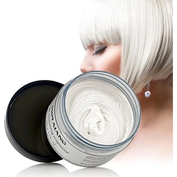 Mofajang Barevný vosk do vlasů Bílá