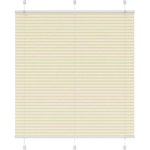 vidaXL Плисирана щора Cream 120x100 cm Ширина на плата 119, 4 cm (4015283)