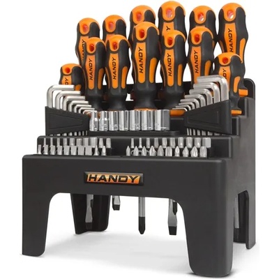 HANDY Удобен комплект отвертки - 10695 (77 части, с накрайници, отвертки, битови глави) (10695)
