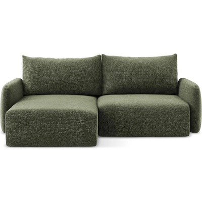 makamii Зелен разтегателен ъглов диван с място за съхранение (ляв ъгъл) Kalena - Makamii (KALENA_LCF_38_P1_C6)