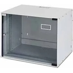 Gunko 10" Стенен комуникационен шкаф, 5U, светло сив, Gunko SHRK, сглобен (SHRK05U3026PLG811MF)