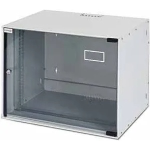Gunko 10" Стенен комуникационен шкаф, 5U, светло сив, Gunko SHRK, сглобен (SHRK05U3026PLG811MF)
