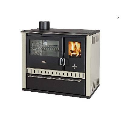 PRITY GT W10 FI S DR, nerezová trouba, slonová kost, levá