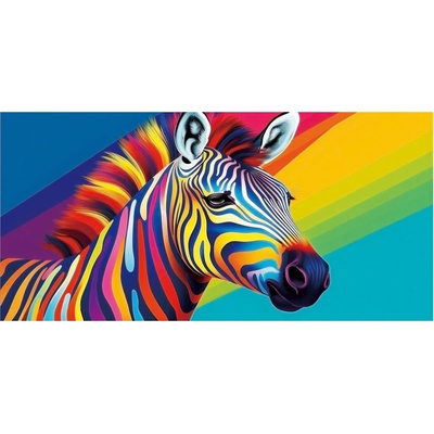 Witpol plážová osuška z mikrovlákna zebra 100 x 180 cm