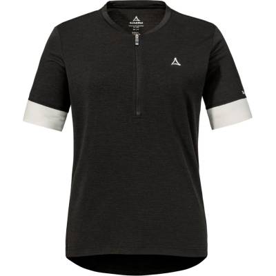 Schöffel Дамска фланелка с къс ръкав за колоездене Schöffel Women's Shirt Style Pinega Cycling jersey - Black - размер 40 (EU) (156-2326-0114)