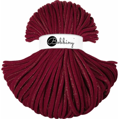 Bobbiny Jumbo 9 mm 100 m Golden Wine Red Šňůra