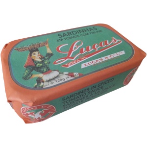 Luças & Cª Португалски сардини в пикантен доматен сос с пири-пири (zwst02)