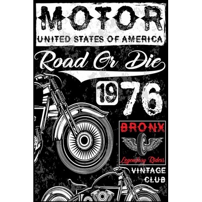 Ceduľa Motor - Road or Die