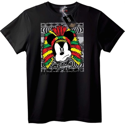 NOONEBRAND Тениска Mickey Mouse с племенен шапкар - S, White