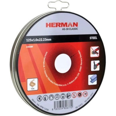 Herman Řezný kotouč 125x1,0x22,23 mm 97140202 10 ks