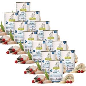 isegrim Adult River: Пъстърва с магданоз и боровинки 12 x 800 г