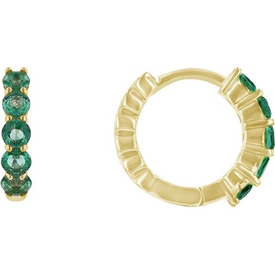 Eppi Jemné náušnice so smaragdmi Laios E42343