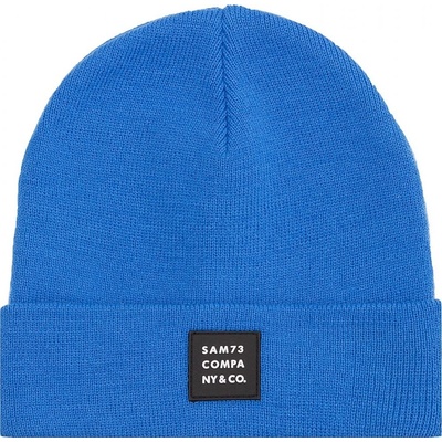 Sam 73 pánská pletená čepice Leslie modrá modrá