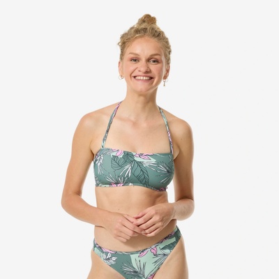 Decathlon Vrchný diel plaviek Laura Numea bandážový kaki