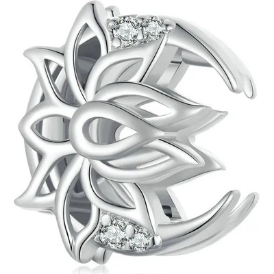 P&J Jewellery Stříbrný klip Reflexions Lotosový květ RFCH16