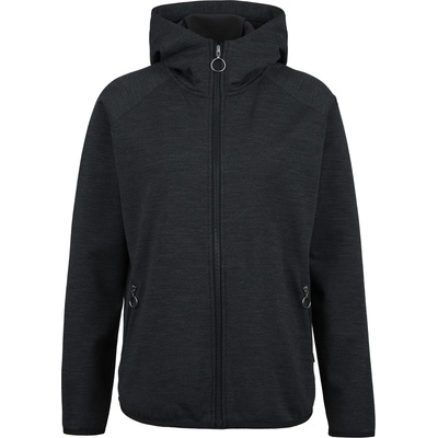 Stoic Дамско вълнено яке Stoic Women's MerinoFleece335 MMXX. Lulea Zip Hoody Fleece jacket - Black Melange - размер XS (105-5559-0111)