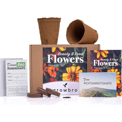 growbro Sada na pestovanie jedlých kvetov "Flower" 1 sada