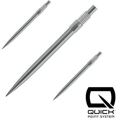 Harrows Quick Point stříbrné, 30mm - 3ks