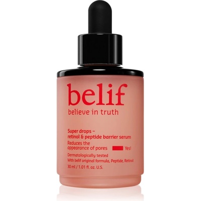 belif Super Drops Retinol & Peptide Barrier Serum интензивен стягащ серум с пептиди 30ml
