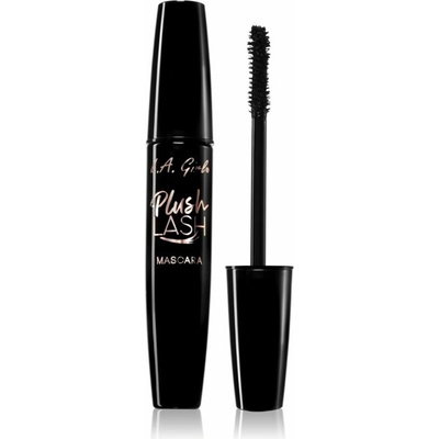 L.A. Girl Cosmetics Plush Lash riasenka pre objem a natočenie rias Blackest Black 10 g