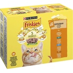 Friskies Консерви Friskies Cat пиле, патица, сьомга и индейка в сос 12 x 85 г