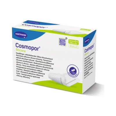 Cosmopor Silicone náplast 7,2 × 5 cm 10 ks