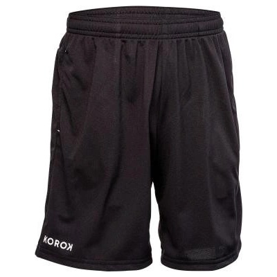 Korok chlapecké kraťasy na pozemní hokej FH500 černé
