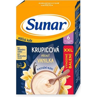 Sunar Ml.krupic.kaše Vanilka na dobrou noc 340 g – Zboží Dáma