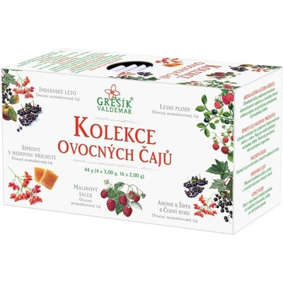 Grešík Kolekce ovocných čajů 20 x 1,5 g